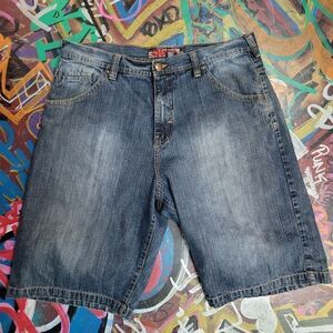 Eminem Slim Shady vintage baggy denim shorts - size 38